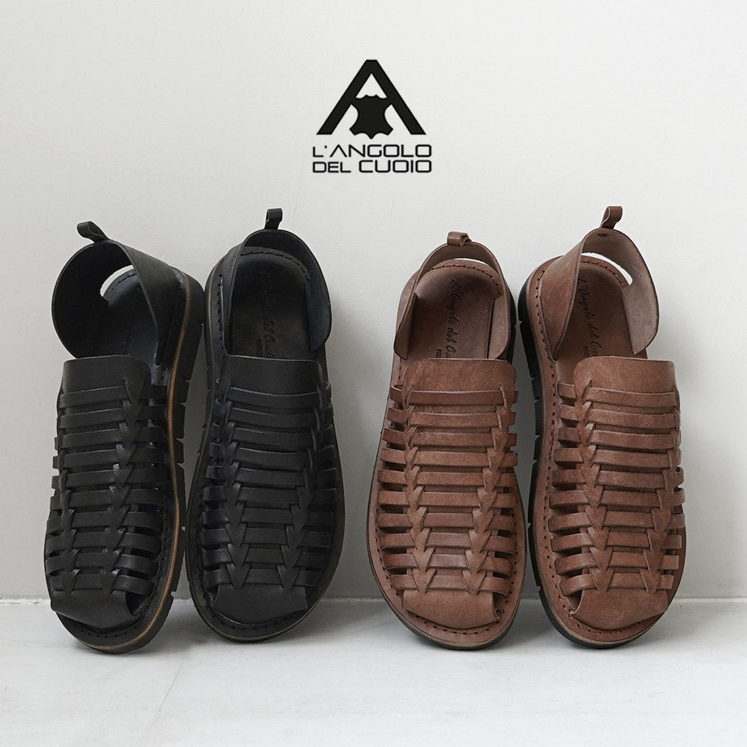 L'ANGOLO DEL CUOIO / Intrecciato Leather Sandals