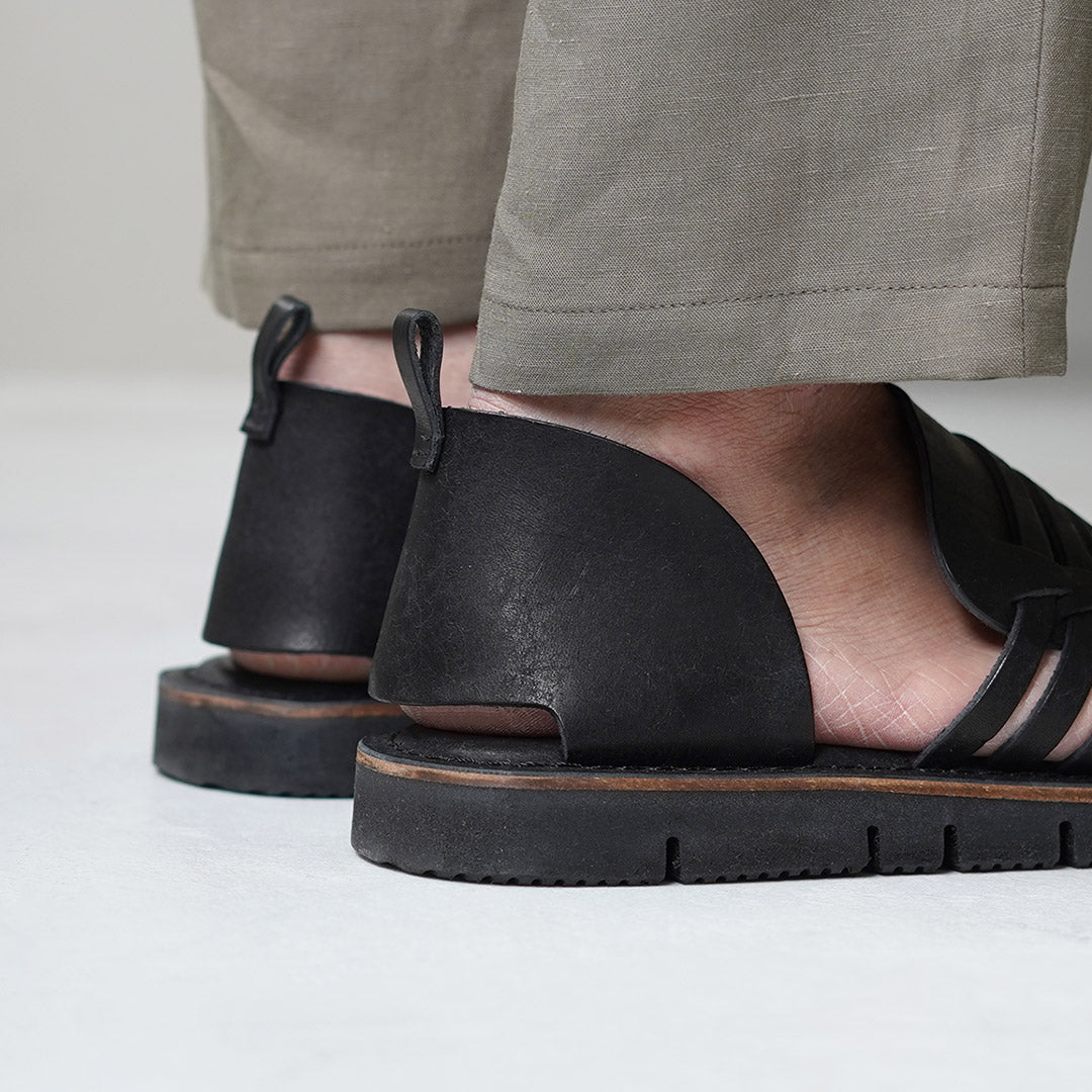 L'ANGOLO DEL CUOIO / Intrecciato Leather Sandals