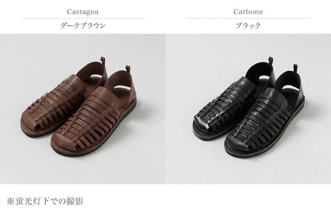 L'ANGOLO DEL CUOIO / Intrecciato Leather Sandals