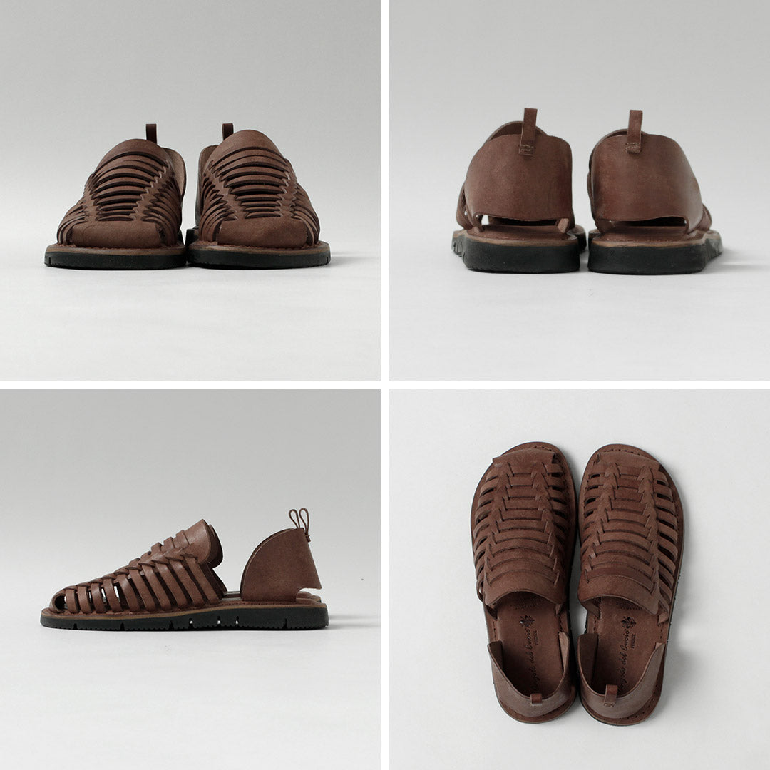 L'ANGOLO DEL CUOIO / Intrecciato Leather Sandals