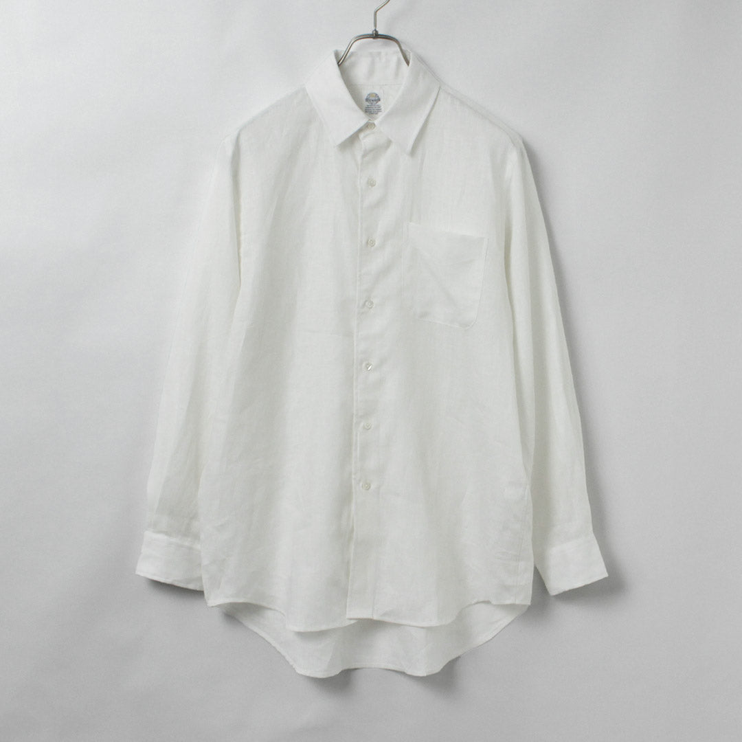 D.C.WHITE / Newport Linen Regular Collar Shirt
