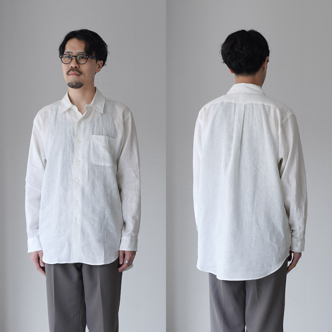 D.C.WHITE / Newport Linen Regular Collar Shirt