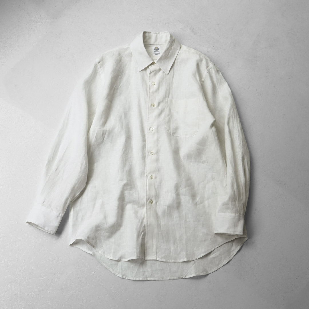 D.C.WHITE / Newport Linen Regular Collar Shirt