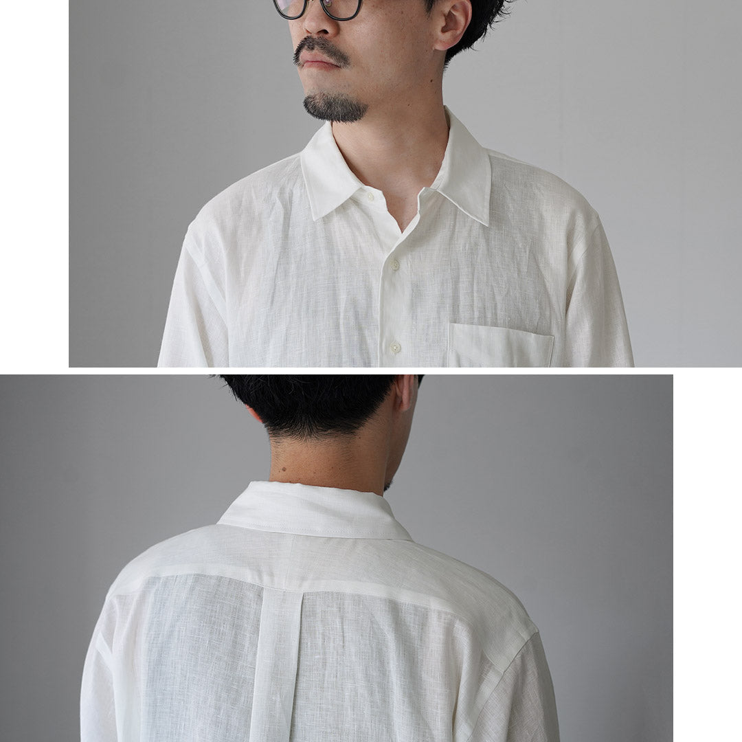 D.C.WHITE / Newport Linen Regular Collar Shirt