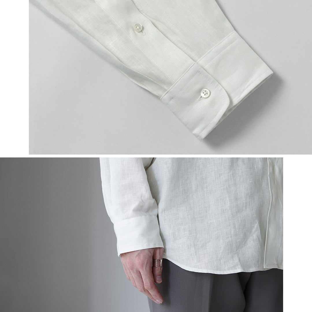 D.C.WHITE / Newport Linen Regular Collar Shirt