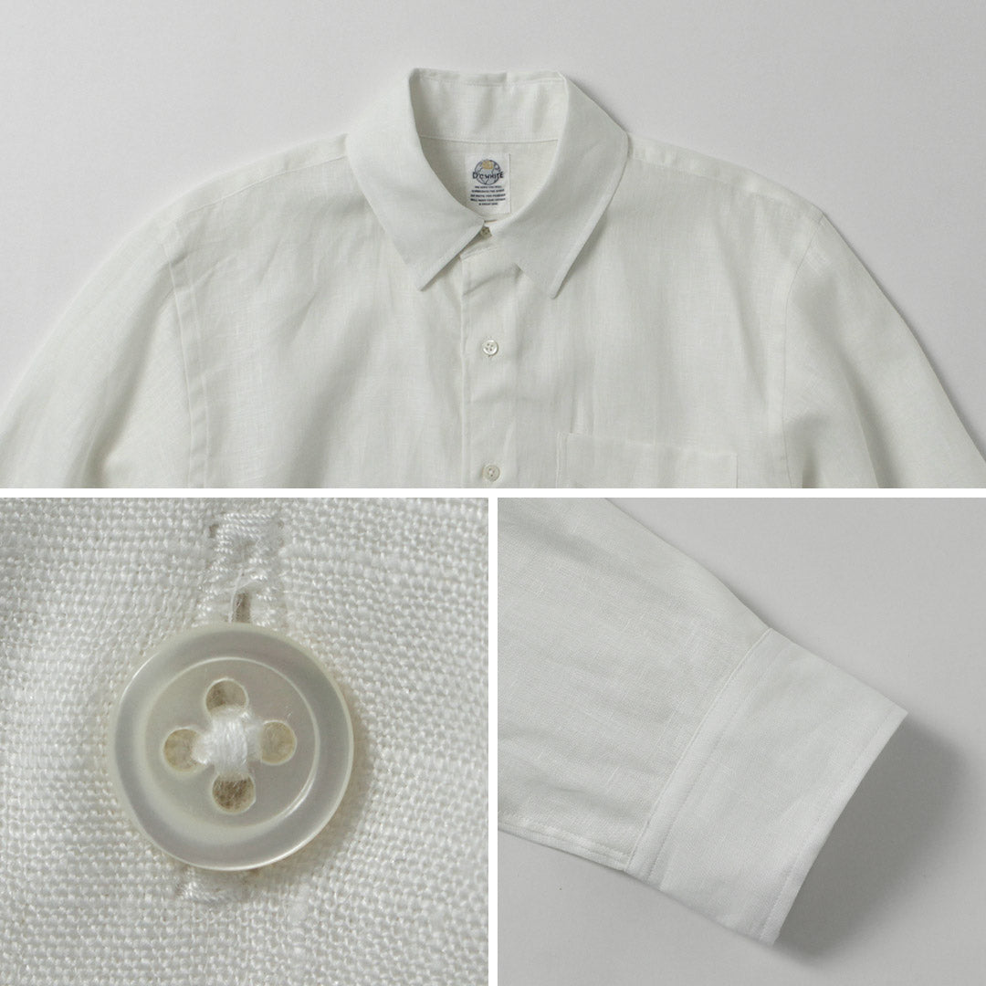 D.C.WHITE / Newport Linen Regular Collar Shirt