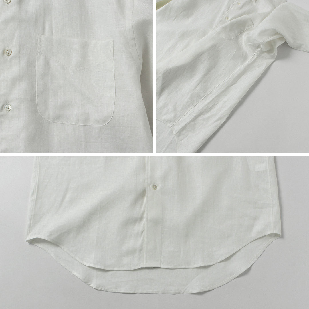 D.C.WHITE / Newport Linen Regular Collar Shirt