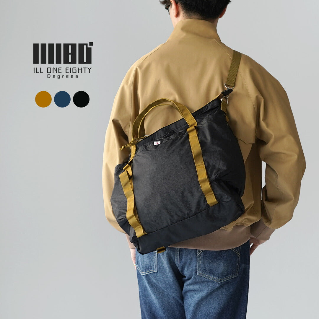 ILL ONE EIGHTY / Double Layer Flight Bag Shoulder Tote 2-Way