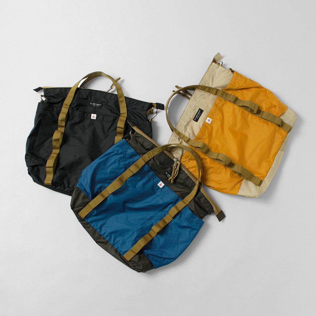 ILL ONE EIGHTY / Double Layer Flight Bag Shoulder Tote 2-Way