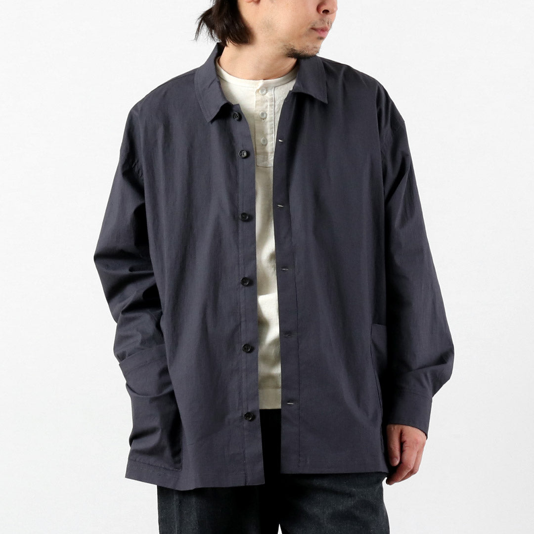 BASISBROEK / Orgen Cotton Linen Shirt Jacket