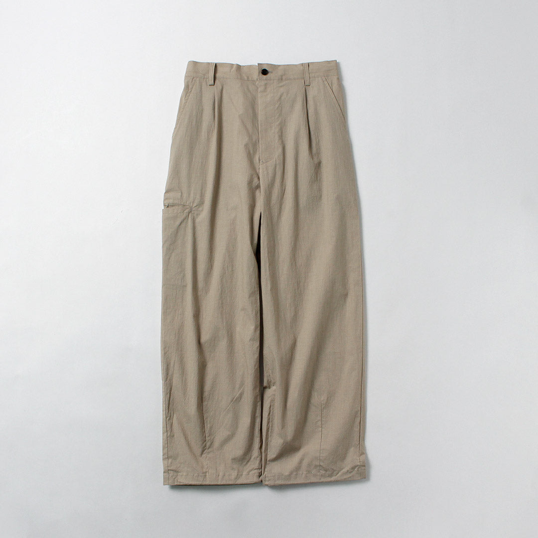 BASISBROEK / Wisken Cotton Linen Tuck Pants