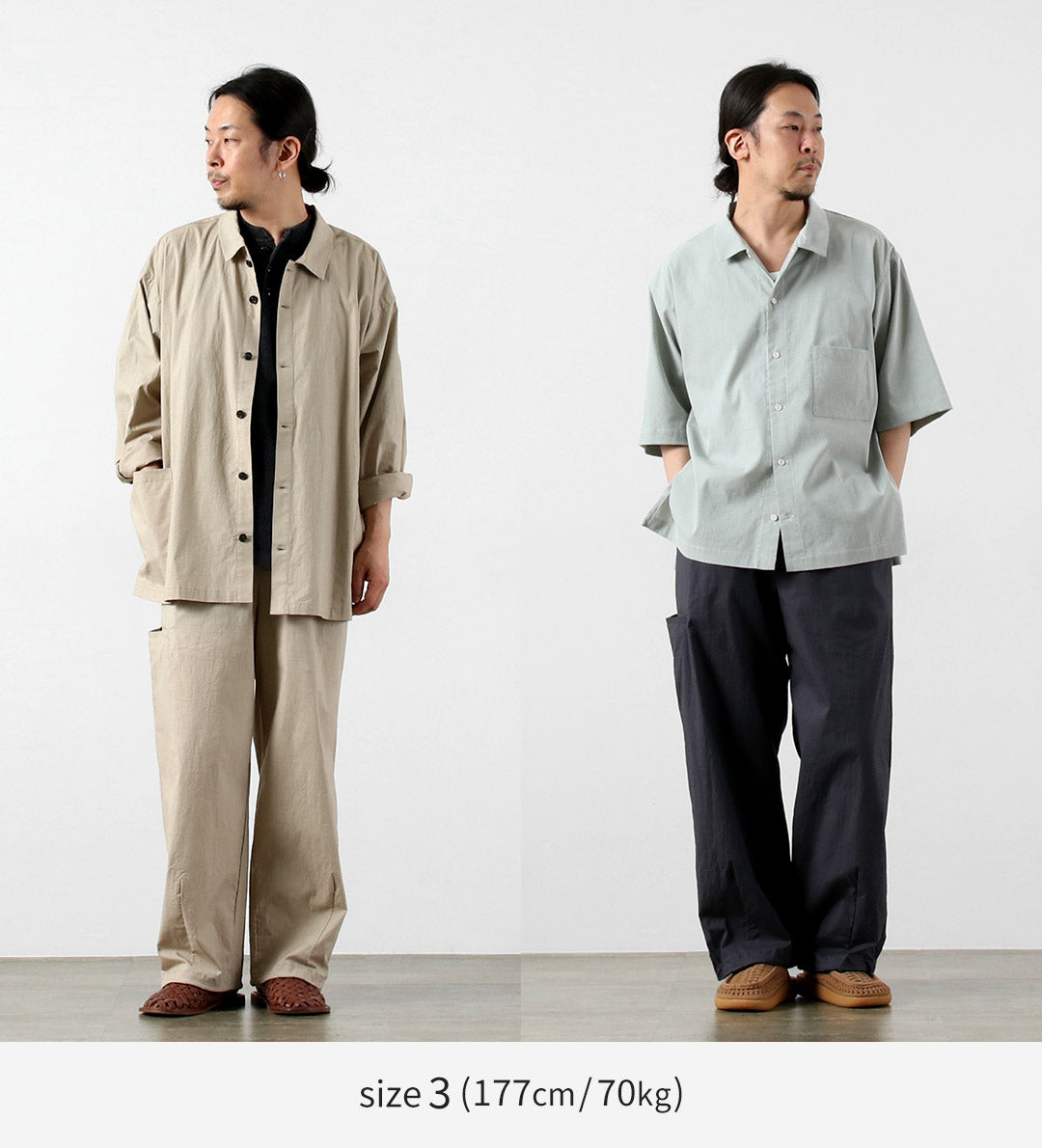 BASISBROEK / Pantalones plisados de lino y algodón Wisken