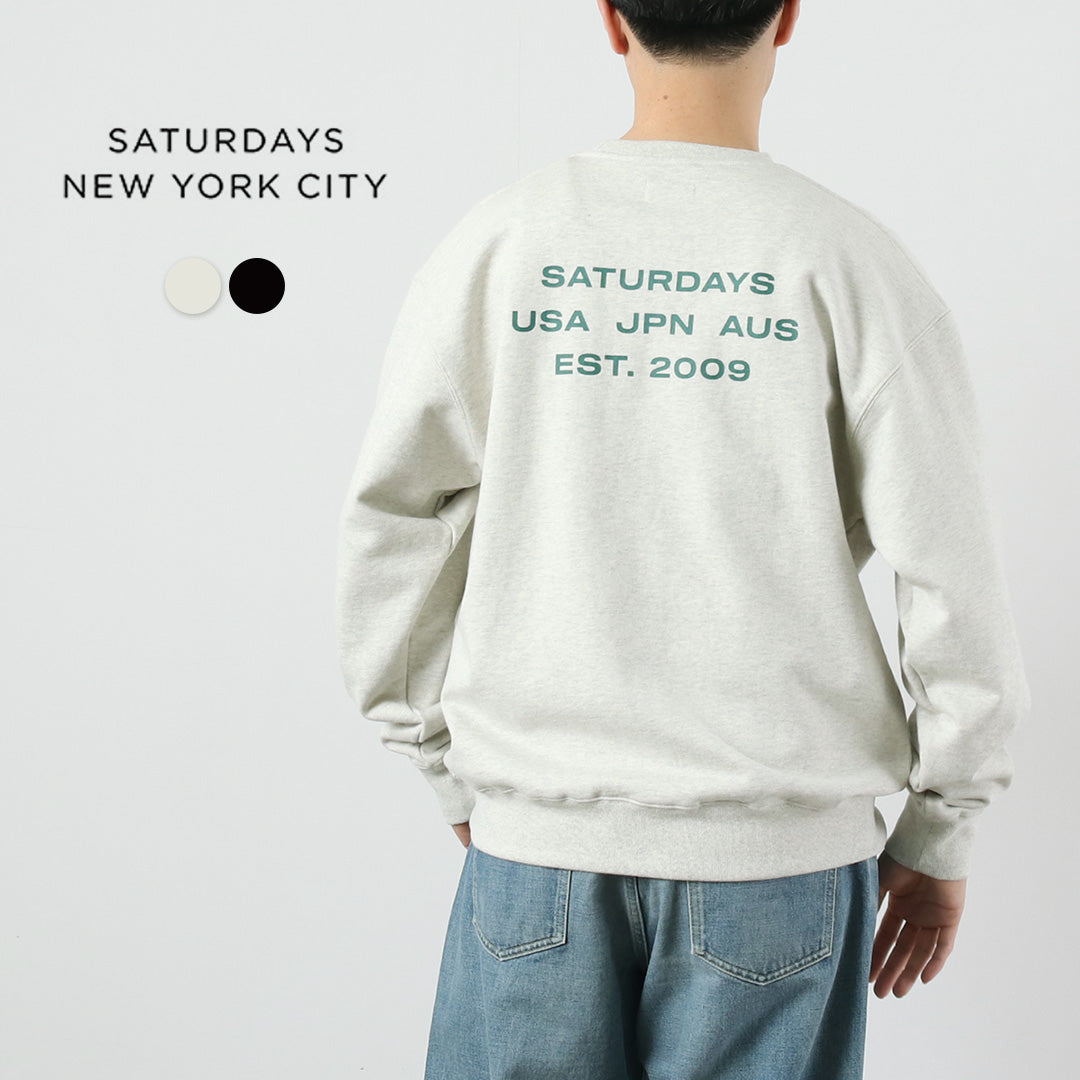 SATURDAYS NYC / SATURDAYS NYC Bowery International 크루 스웨트셔츠