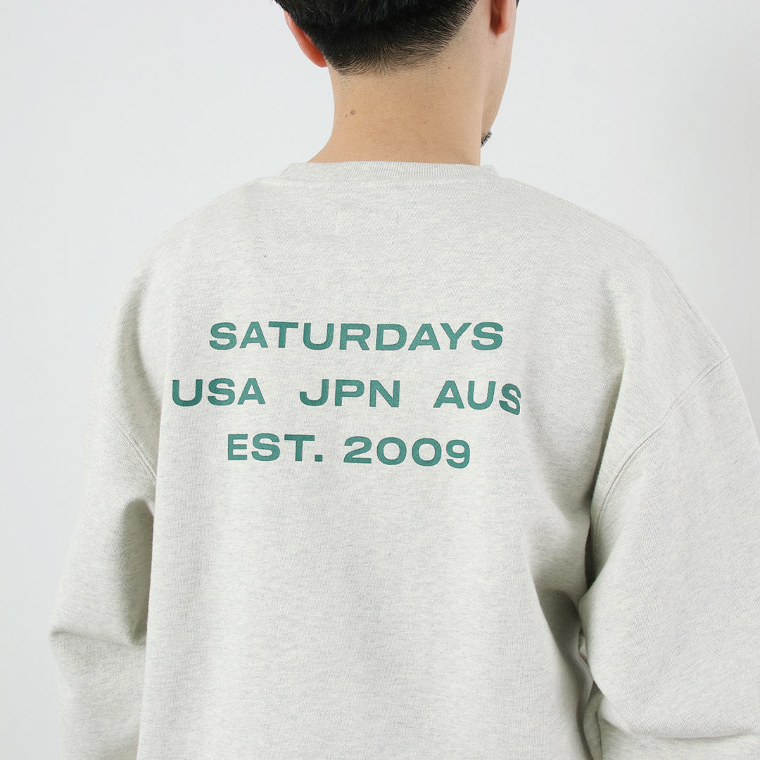 SATURDAYS NYC / SATURDAYS NYC Bowery International 크루 스웨트셔츠