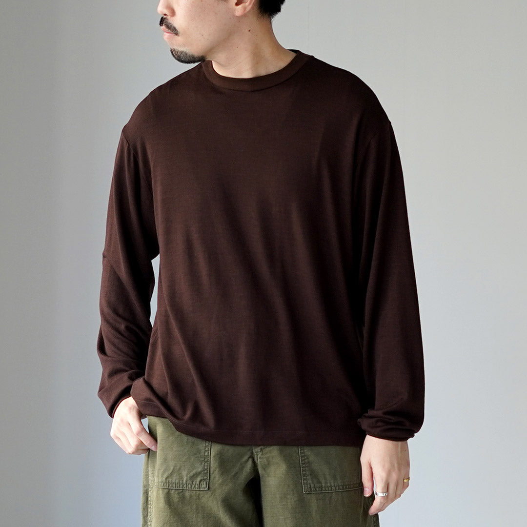 LIFiLL / 男士羊毛长袖 T 恤
