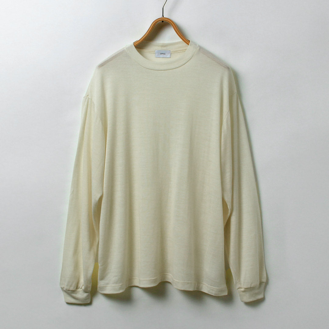 LIFiLL / 男士羊毛长袖 T 恤