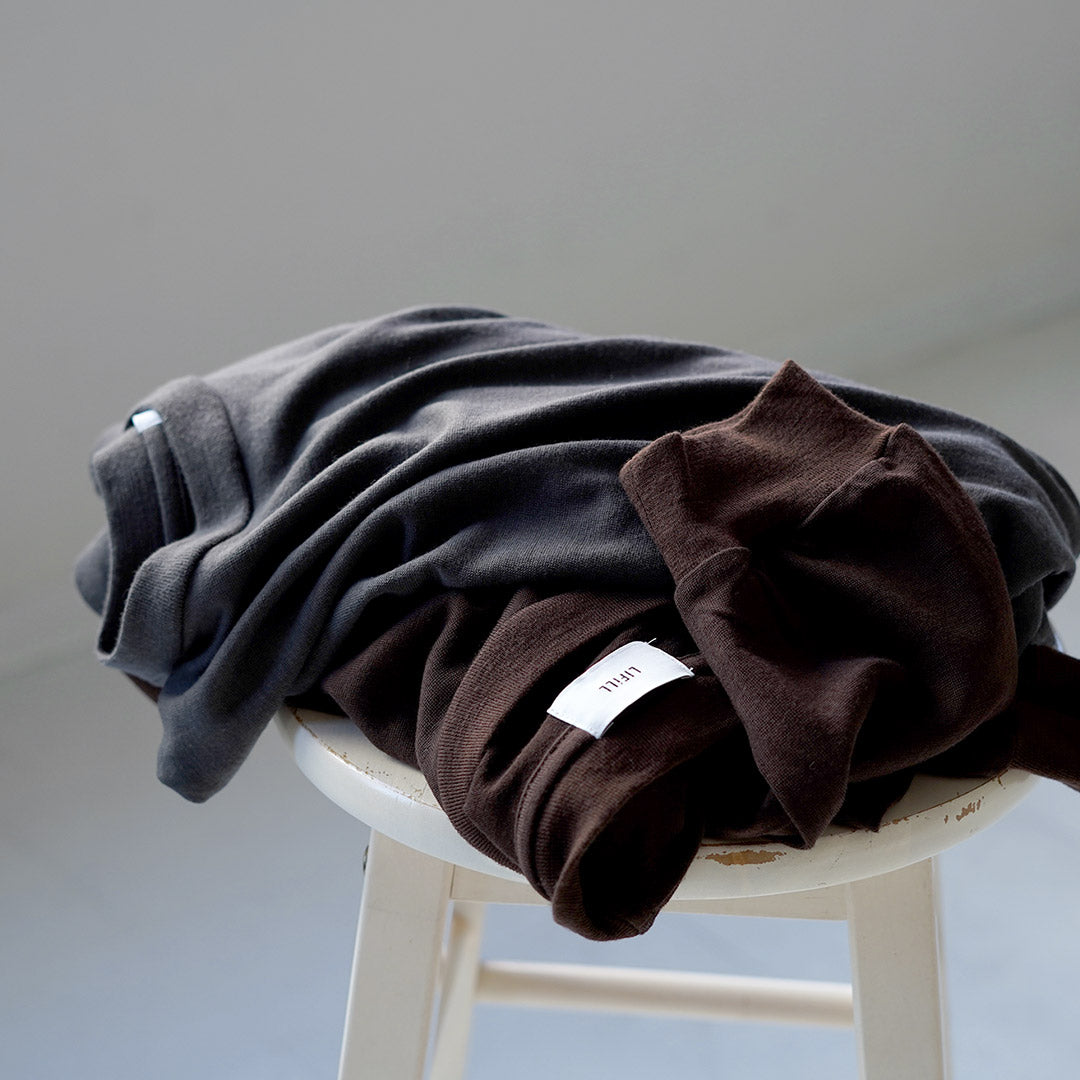 LIFiLL / 男士羊毛长袖 T 恤