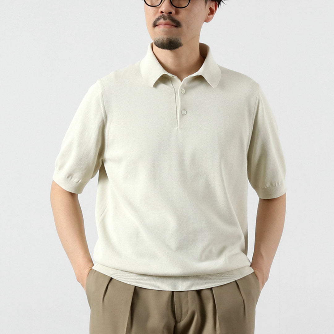 RINASCENTE / 12G Jersey Hybrid Washable Polo Shirt