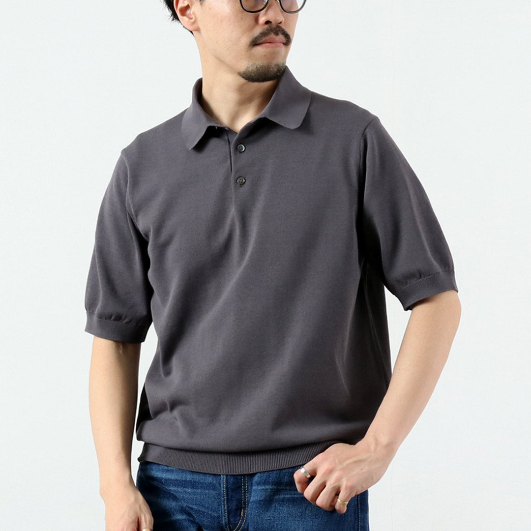 RINASCENTE / 12G Jersey Hybrid Washable Polo Shirt