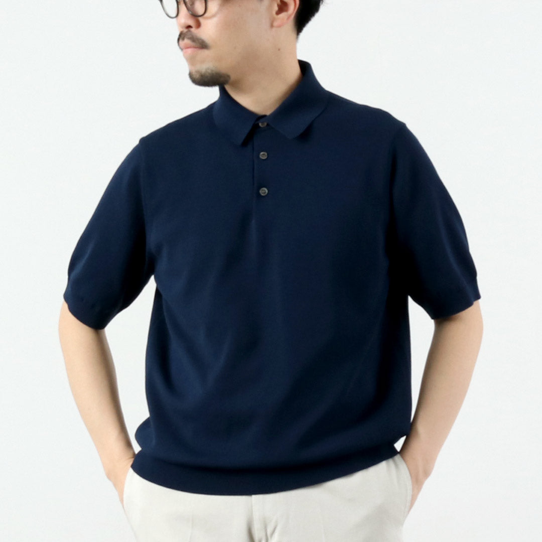 RINASCENTE / 12G Jersey Hybrid Washable Polo Shirt