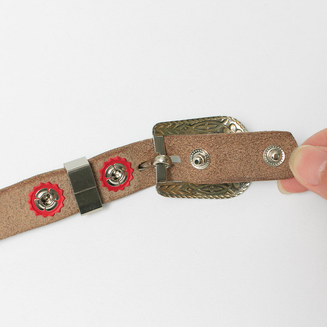 BUTTON WORKS / 特別訂單 N&J 西部腰帶 窄腰帶