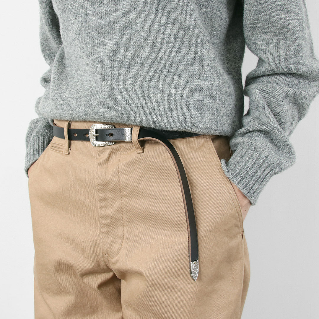 BUTTON WORKS / 特別訂單 N&J 西部腰帶 窄腰帶