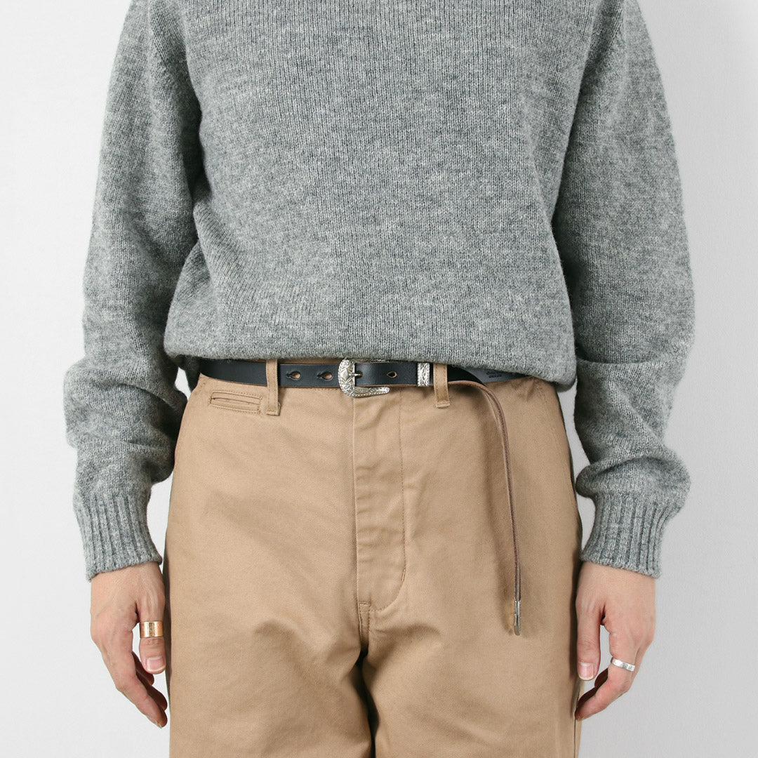 BUTTON WORKS / 特別訂單 N&J 西部腰帶 窄腰帶