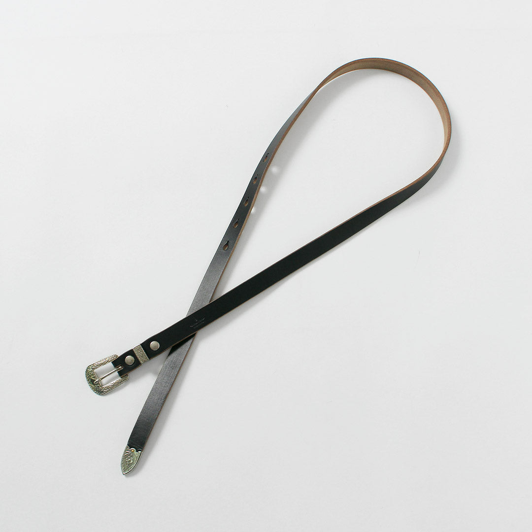 BUTTON WORKS / 特別訂單 N&J 西部腰帶 窄腰帶