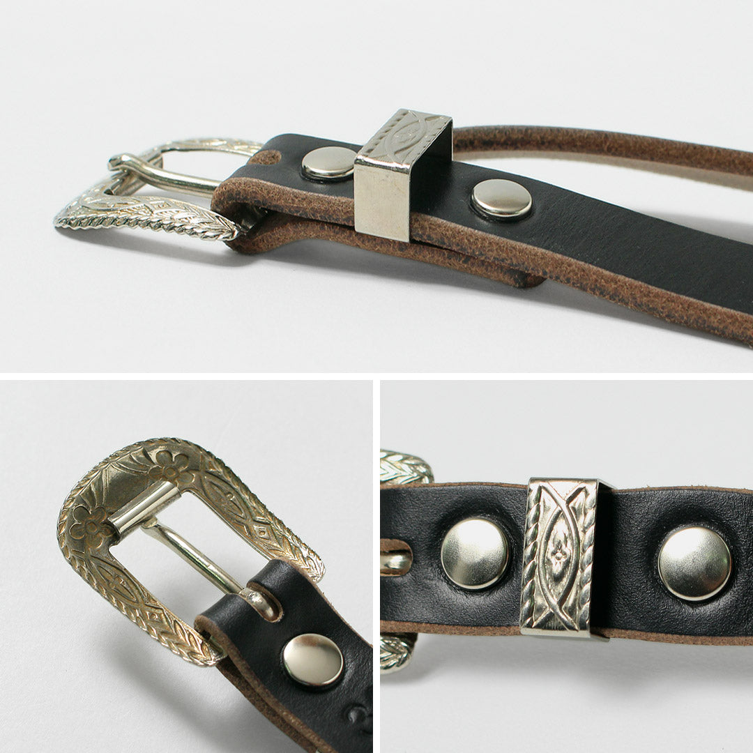 BUTTON WORKS / 特別訂單 N&J 西部腰帶 窄腰帶