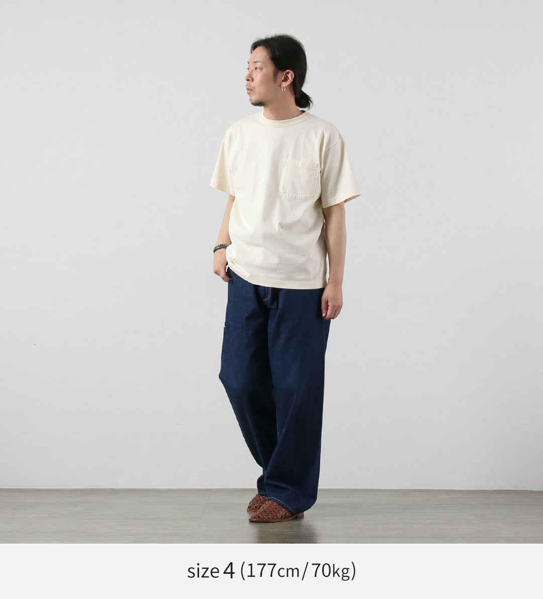 FILMELANGE / ALDEN Air Spinning Jersey Pocket T-Shirt