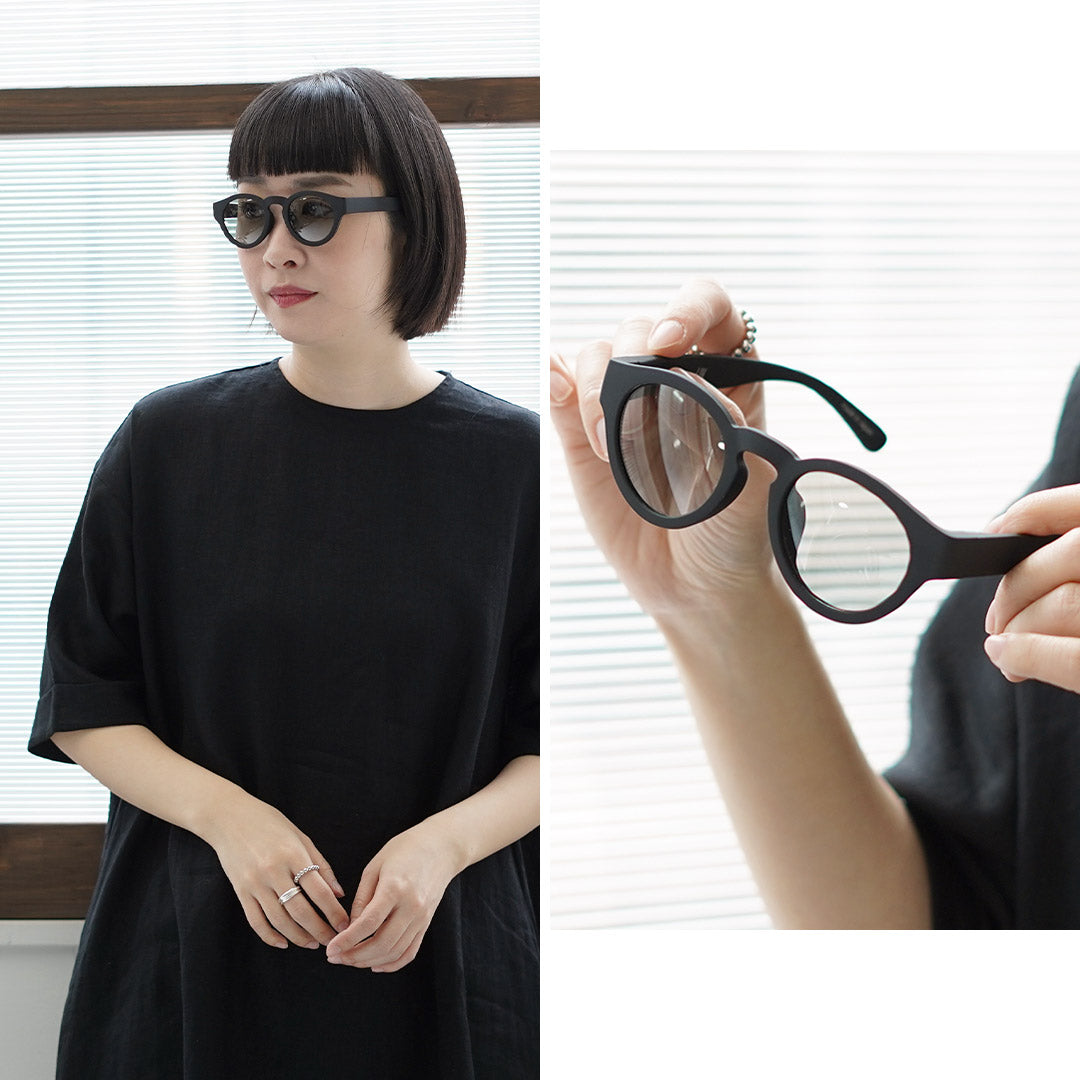JUGAAD14 / Harbor Grip Matte French-Style Boston Sunglasses