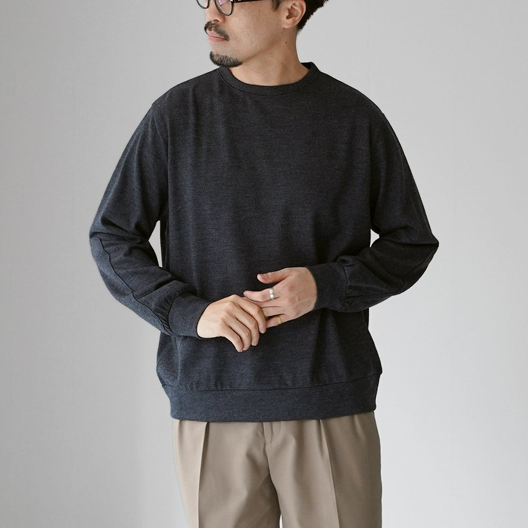 KEMA DESIGNS / Washable Wool Elbow Patch Knit Tee