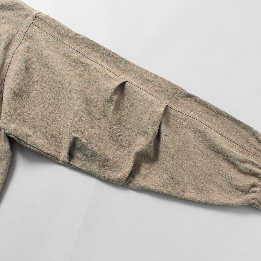 KEMA DESIGNS / Parka de plage inégale en lin et coton
