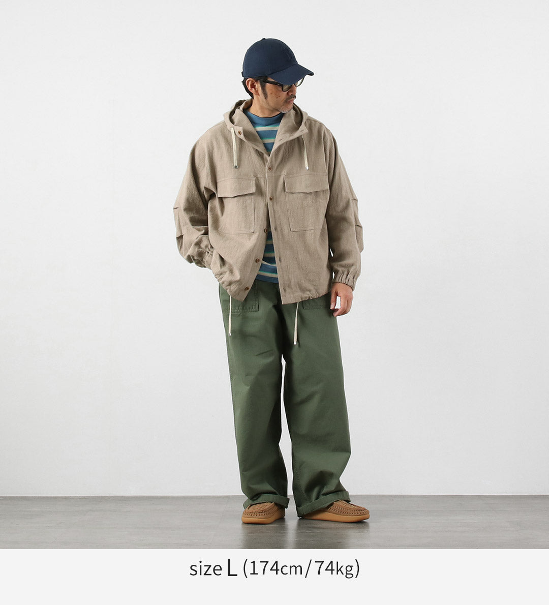 KEMA DESIGNS / Parka de plage inégale en lin et coton