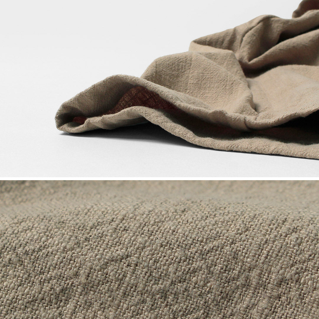 KEMA DESIGNS / Parka de plage inégale en lin et coton