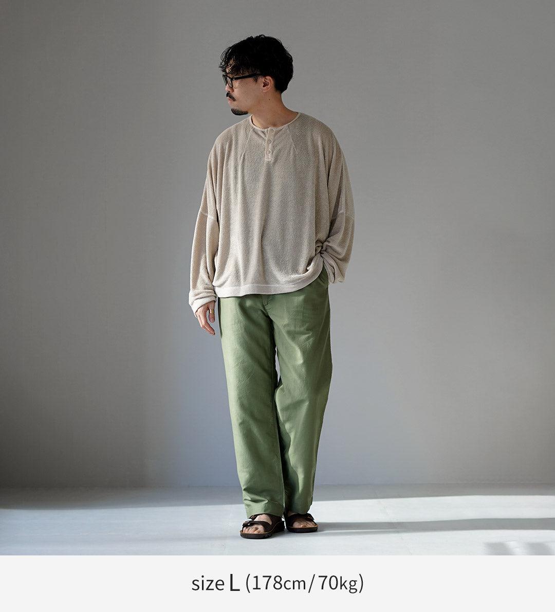 KEMA DESIGNS / Pull à col Henley en lin