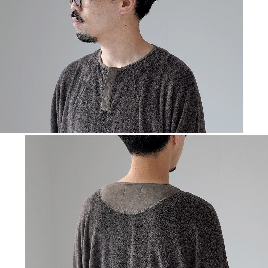 KEMA DESIGNS / Pull à col Henley en lin