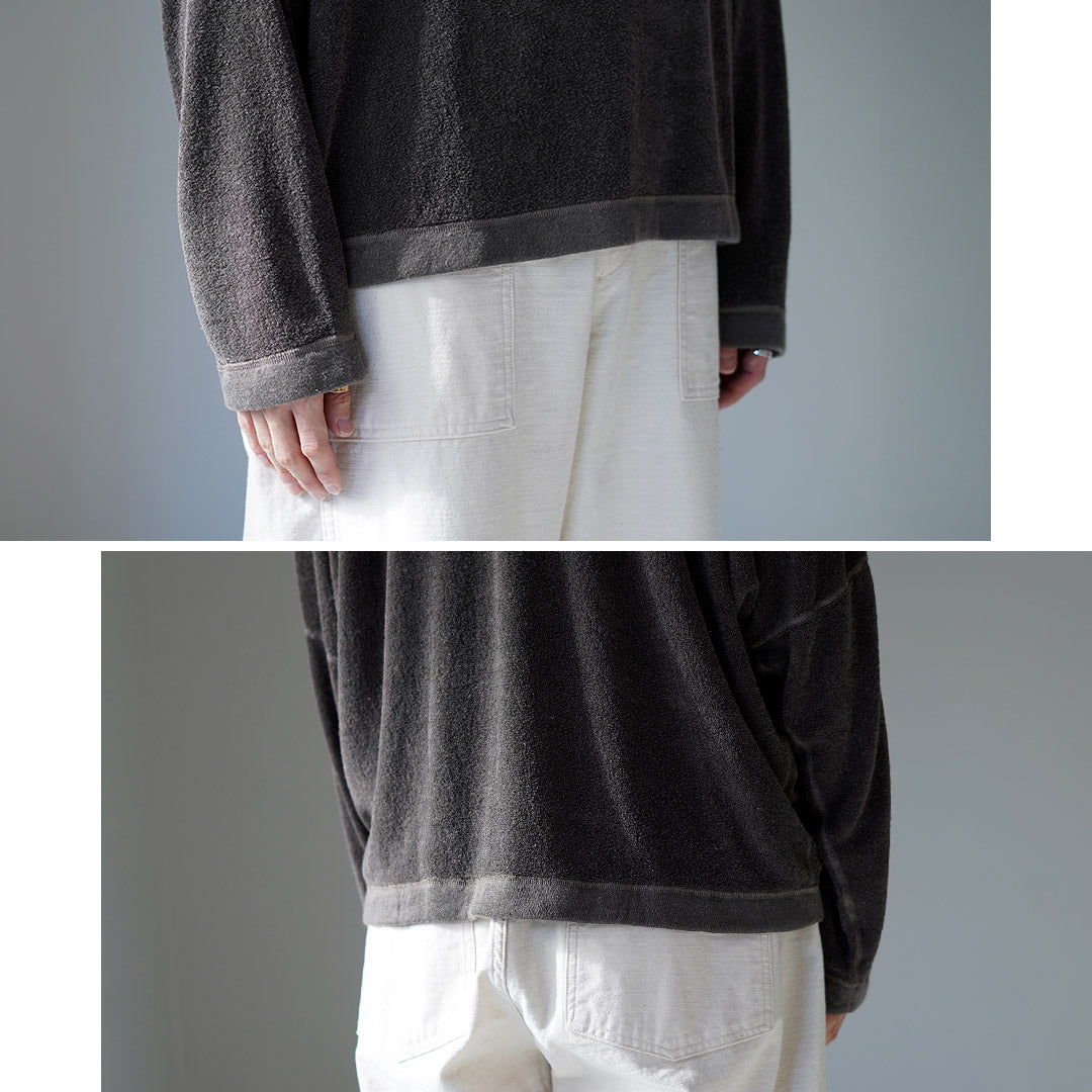 KEMA DESIGNS / Pull à col Henley en lin