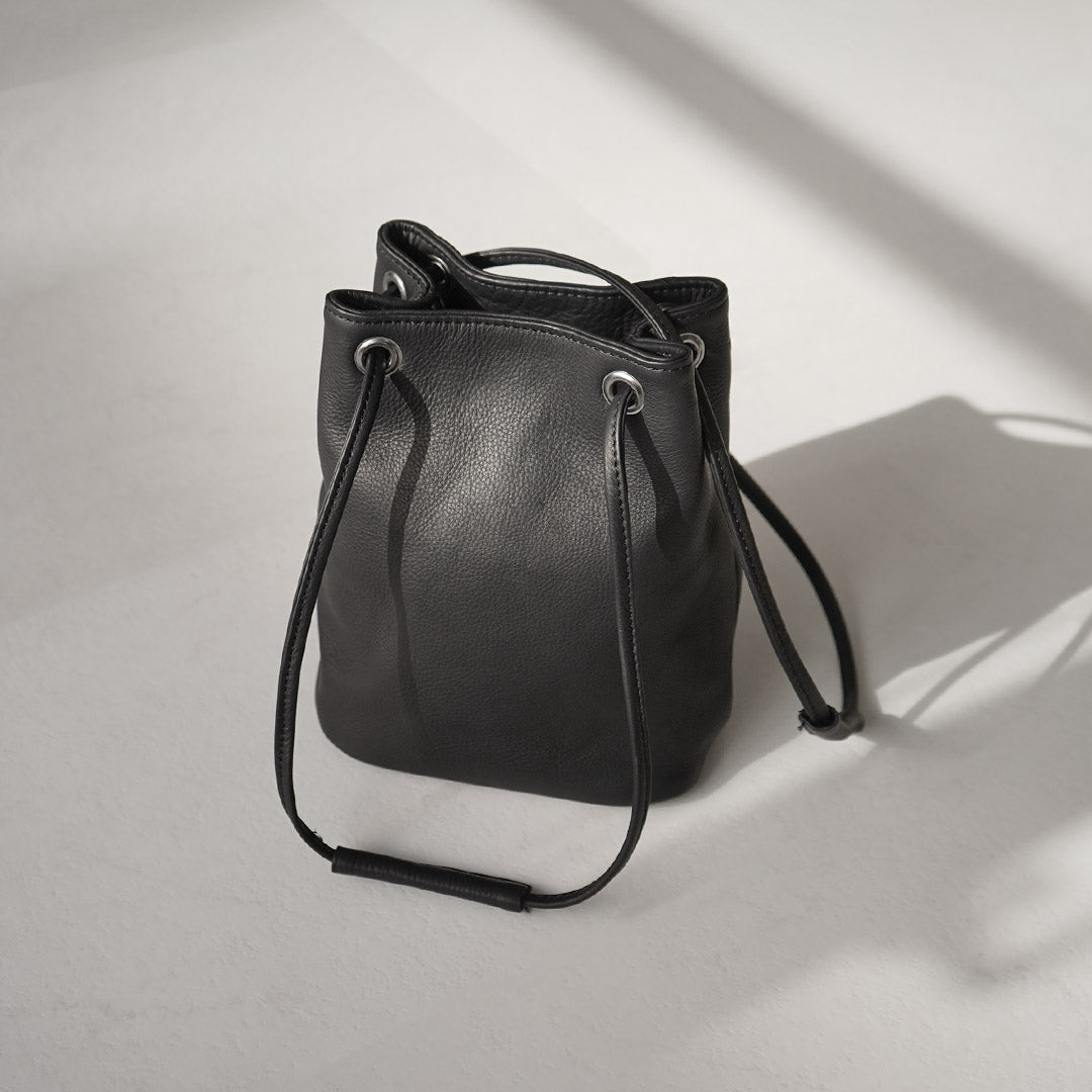 MR.OLIVE / IMPERMA-LEATHER 2-Way Small Cylinder Bag