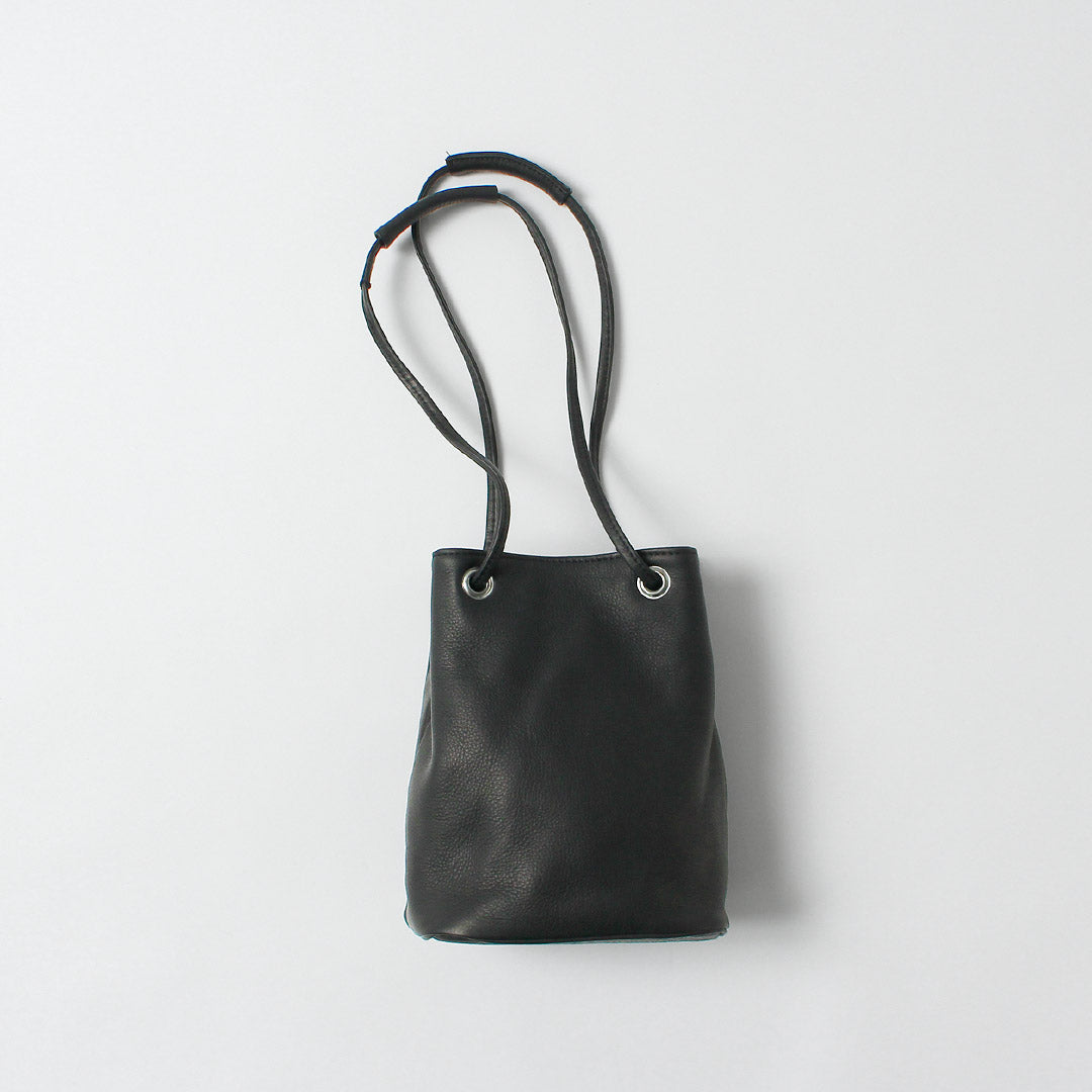 MR.OLIVE / 防渗透皮革 2 路小圆筒包