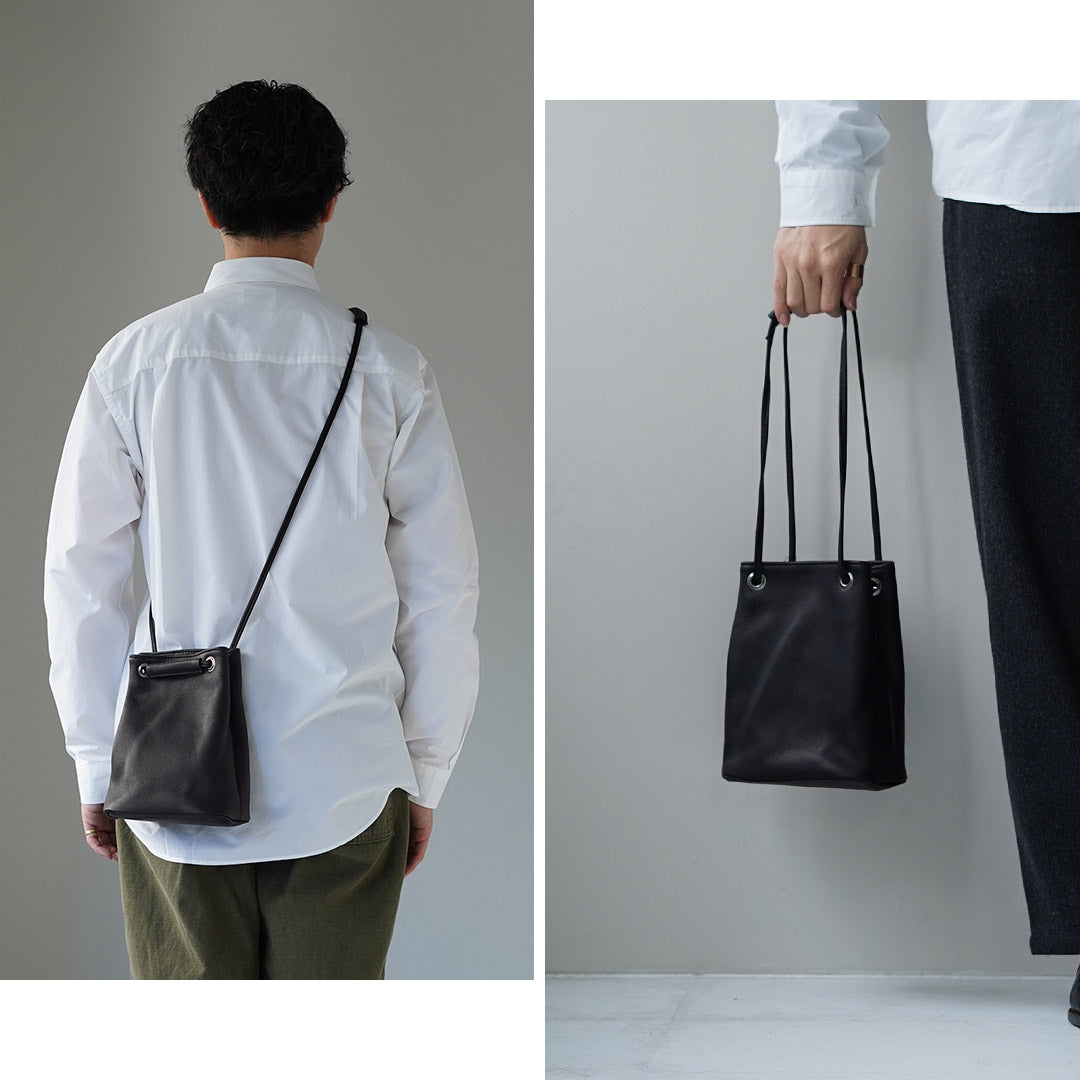 MR.OLIVE / 防渗透皮革 2 路小圆筒包