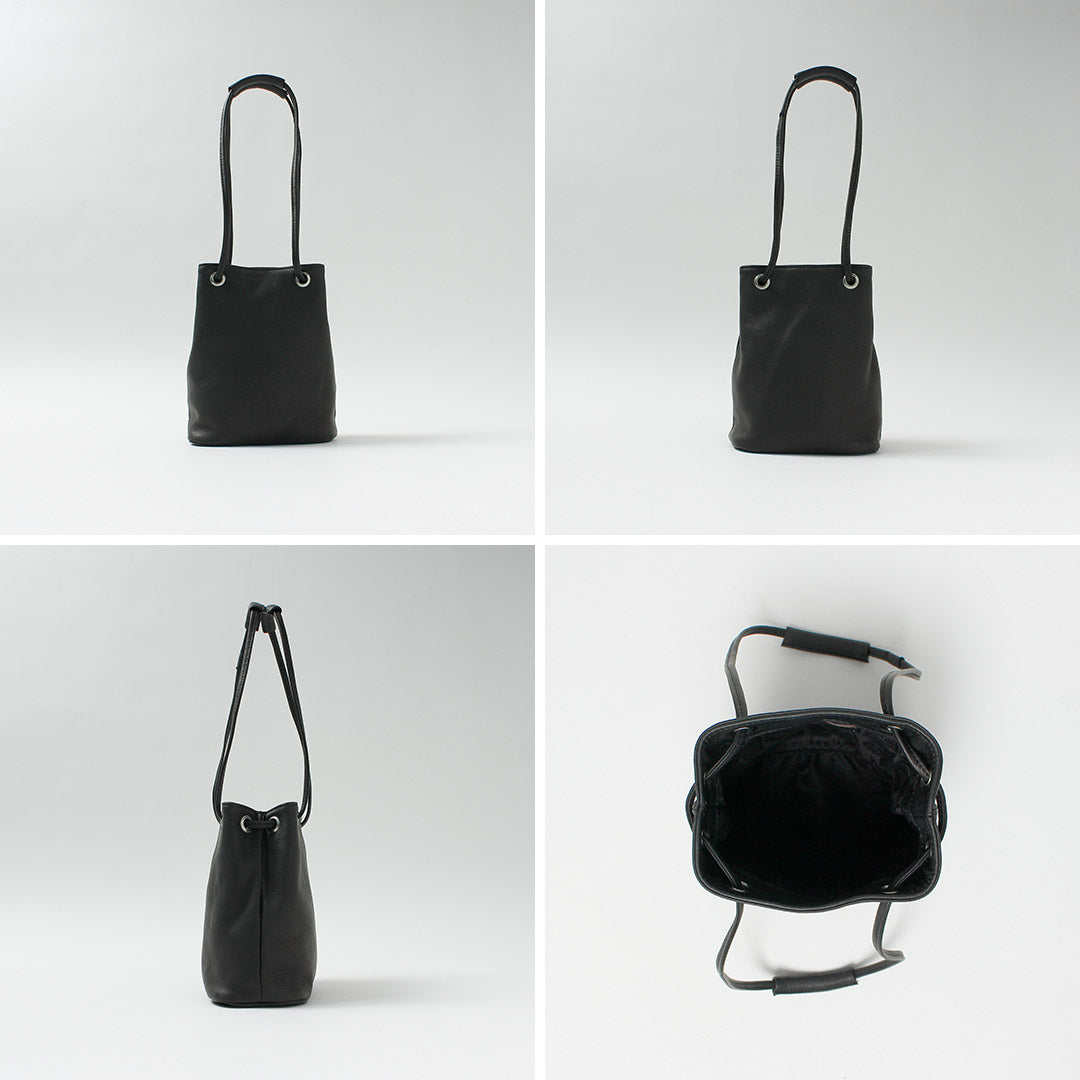 MR.OLIVE / 防渗透皮革 2 路小圆筒包