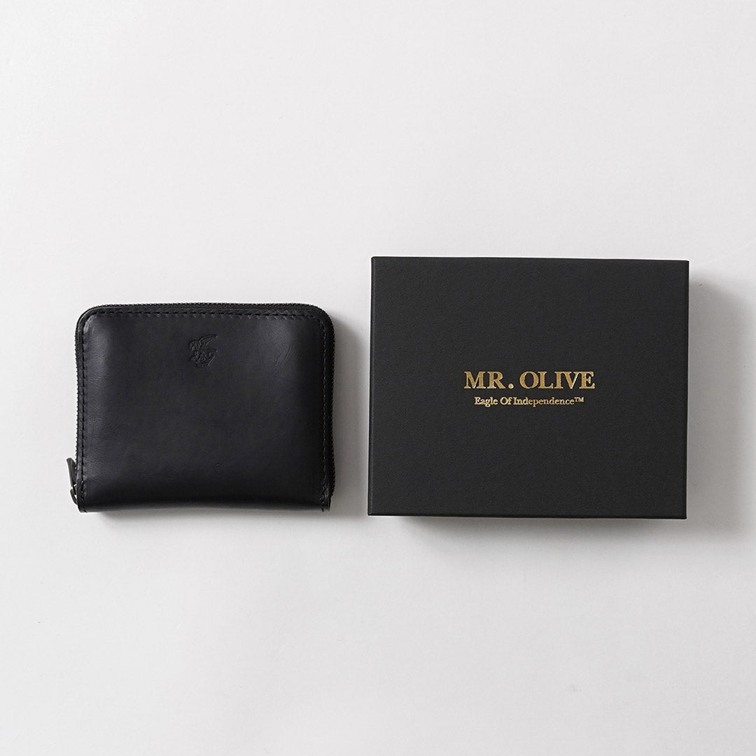 MR.OLIVE / 小巧拉鍊皮夾 Horween Chromexcel 皮革