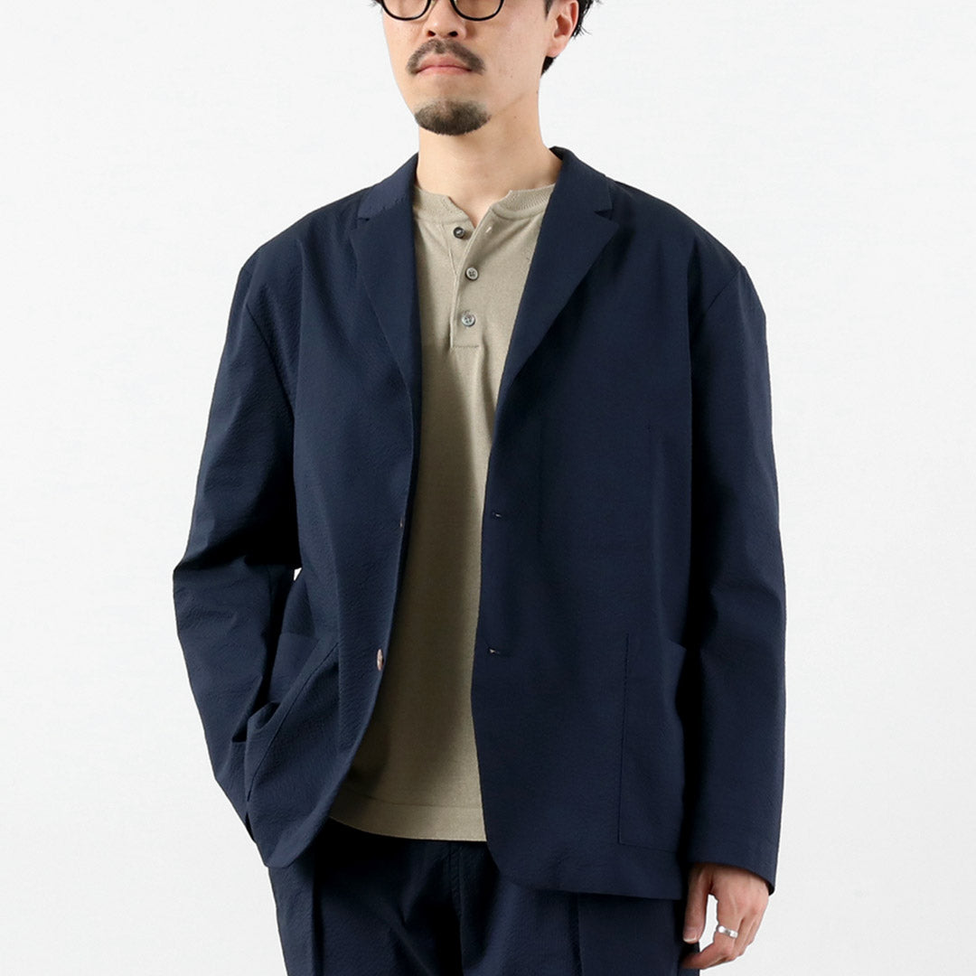 RE MADE IN TOKYO JAPAN / Coolmax Seersucker 3-Button Tailored Jacket