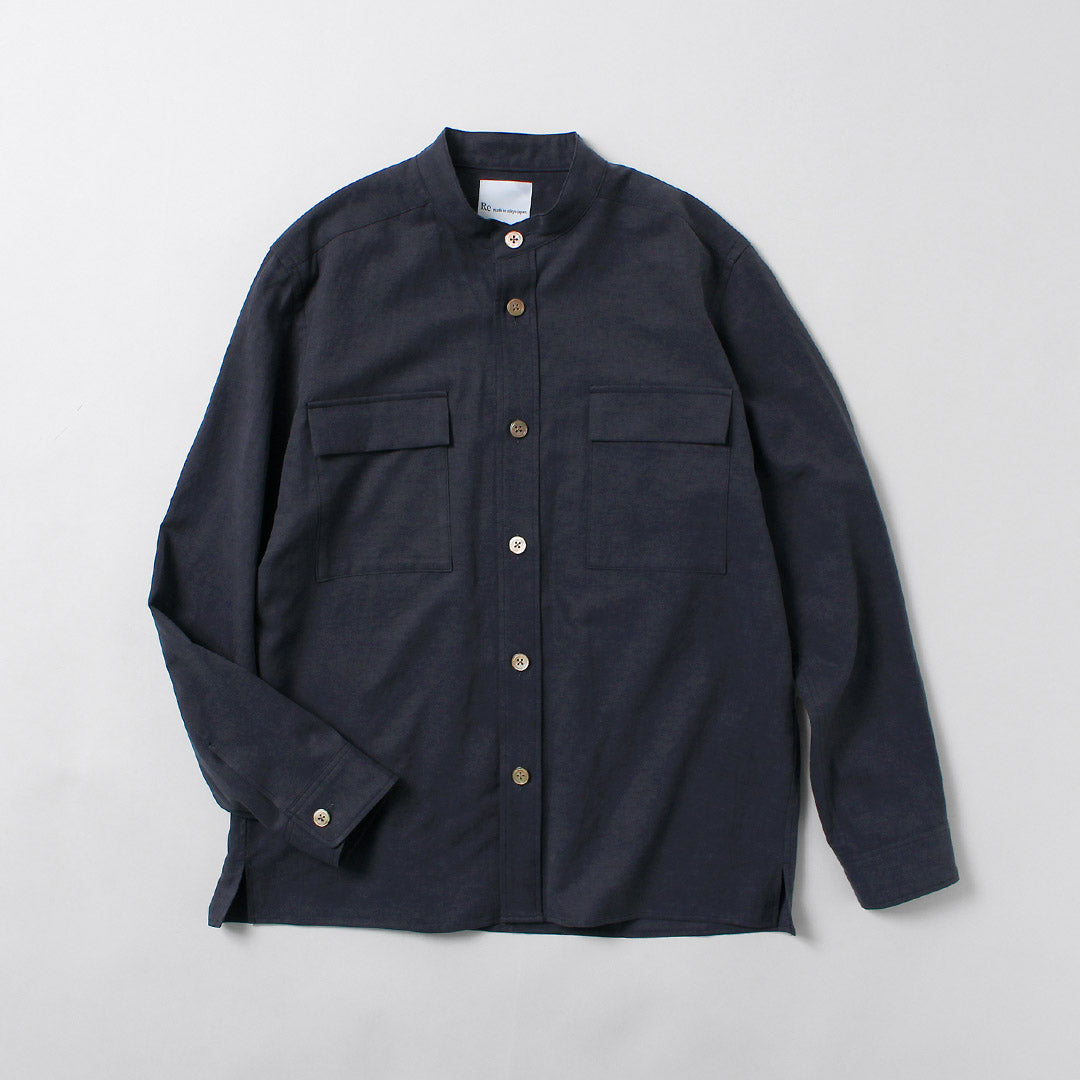 RE HECHO EN TOKIO JAPÓN / Camisa CPO clásica de lino Tencel