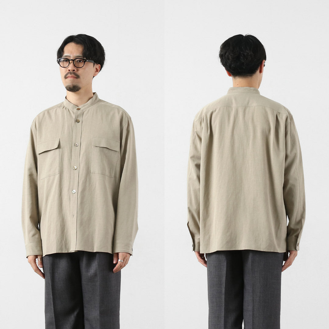 RE MADE IN TOKYO JAPAN / Chemise CPO classique en lin Tencel
