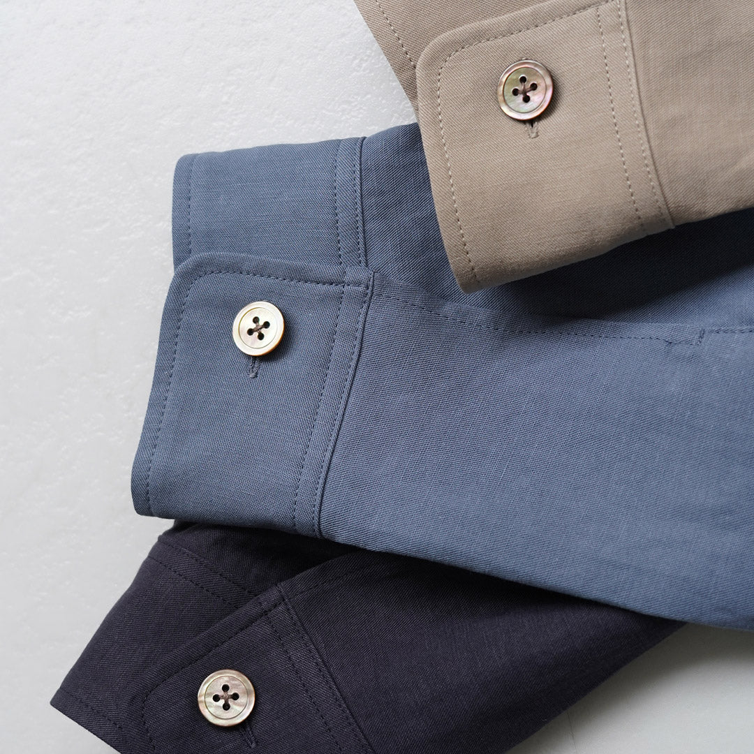 RE MADE IN TOKYO JAPAN / Chemise CPO classique en lin Tencel
