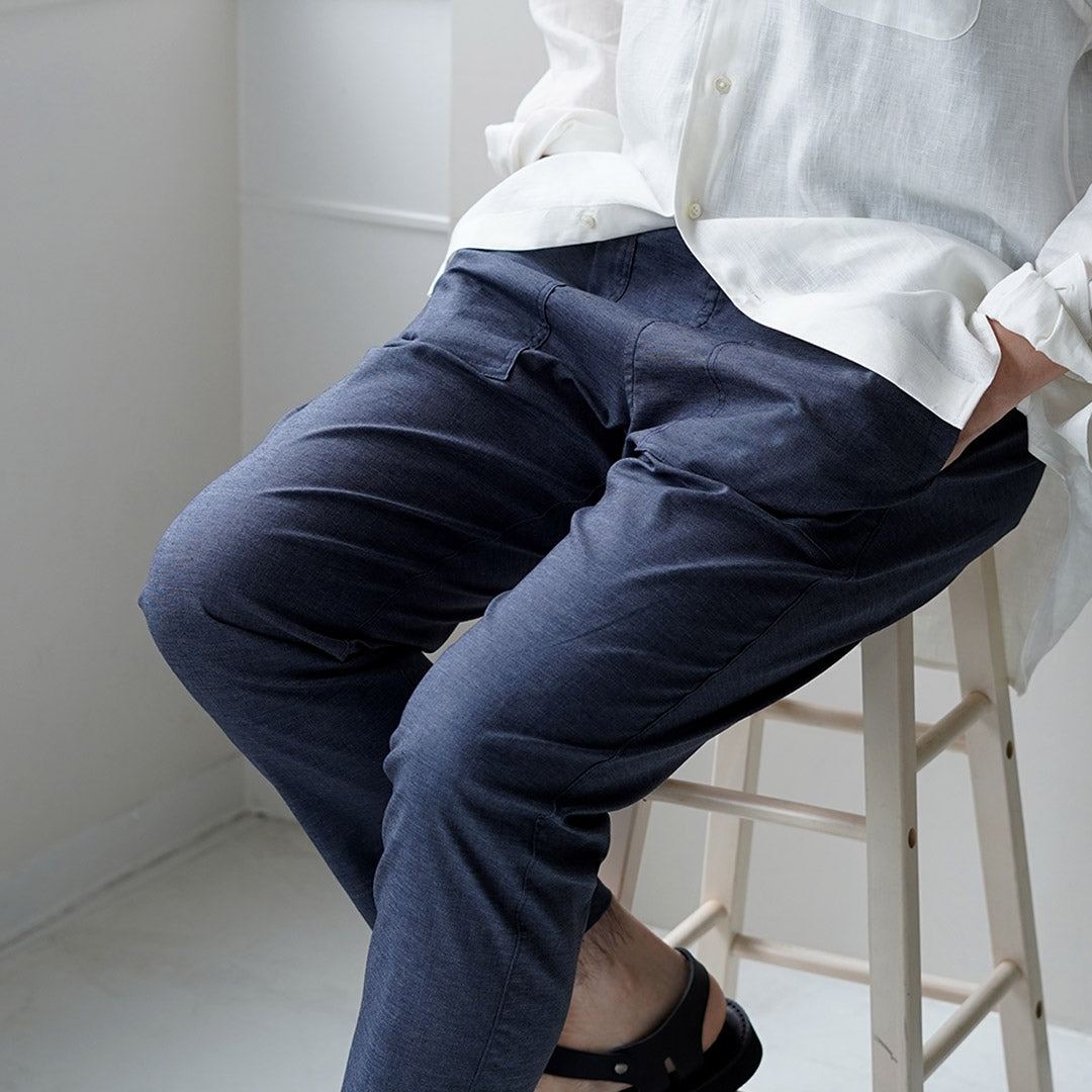 RE MADE IN TOKYO JAPAN / Pantalon Confort Chanvre Chambray