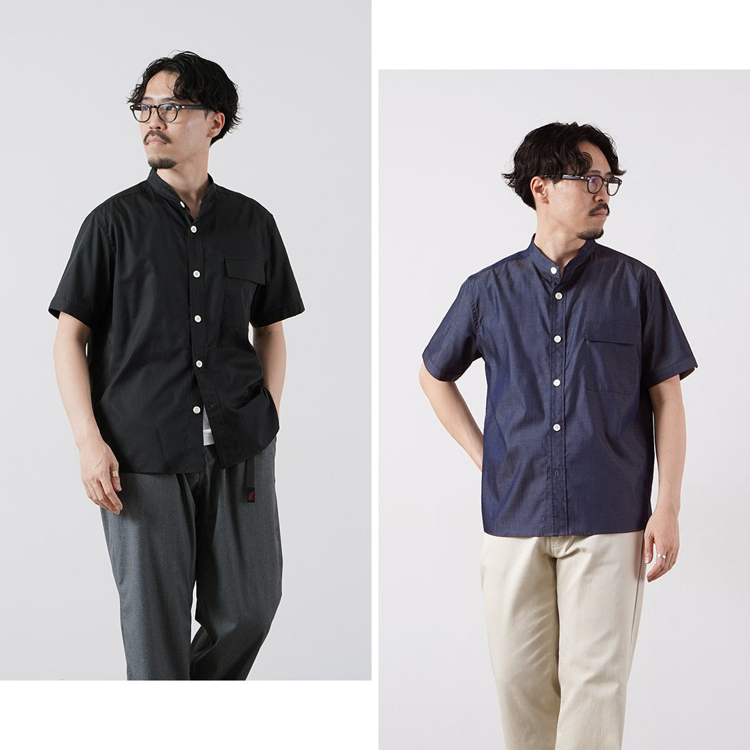 RE MADE IN TOKYO JAPAN / 200/2 青少年布斜紋布短袖 CPO 襯衫