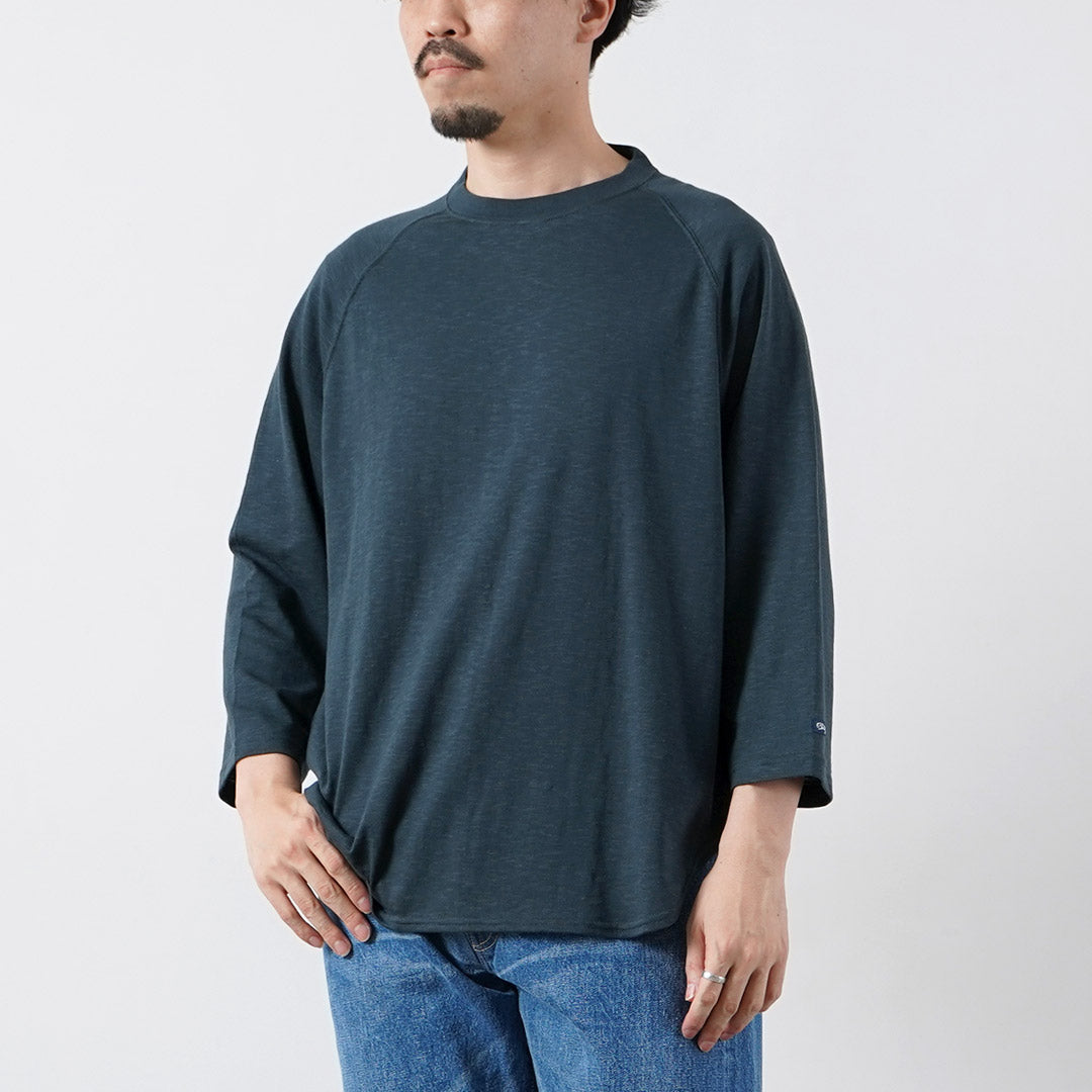 TIEASY / HDCS Light Raglan 3/4 Sleeve Crew Neck T-Shirt
